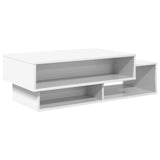 Coffee Table White 105 x 50 x 32.5 cm Engineered Wood - Close-Up Angle