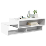 Coffee Table White 105 x 50 x 32.5 cm Engineered Wood - Side View