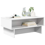 Coffee Table White 80 x 46 x 35 cm Engineered Wood