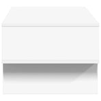 Coffee Table White 80 x 46 x 35 cm Engineered Wood