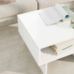 Coffee Table White 48 x 46 x 35 cm Engineered Wood
