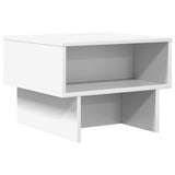 Coffee Table White 48 x 46 x 35 cm Engineered Wood - Front View
