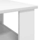 Coffee Table White 57 x 55 x 45 cm Engineered Wood - Low Angle