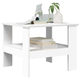 Coffee Table White 57 x 55 x 45 cm Engineered Wood