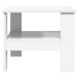 Coffee Table White 57 x 55 x 45 cm Engineered Wood - Rear View