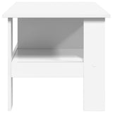 Coffee Table White 90 x 50 x 45 cm Engineered Wood - Rear View