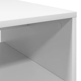 Coffee Table White 60 x 50 x 40 cm Engineered Wood - Low Angle
