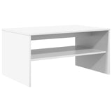 Coffee Table White 80 x 50 x 40 cm Engineered Wood