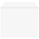 Coffee Table White 80 x 50 x 40 cm Engineered Wood