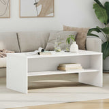Coffee Table White 100 x 50 x 40 cm Engineered Wood