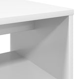 TV Cabinet White 80 x 35 x 40 cm Engineered Wood - Low Angle