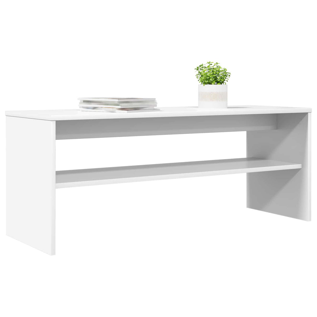 TV Cabinet White 100 x 35 x 40 cm Engineered Wood