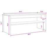 TV Cabinet White 100 x 35 x 40 cm Engineered Wood