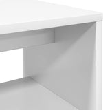 TV Cabinet 100 x 30 x 40 cm White Engineered Wood - Low Angle