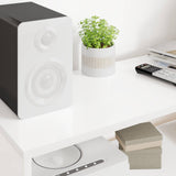TV Cabinet 100 x 30 x 40 cm White Engineered Wood - Top-Down View