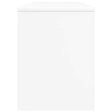 TV Cabinet 100 x 30 x 40 cm White Engineered Wood - Rear View