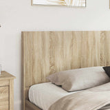 Bed Frame with Storage and Headboard Sonoma Oak 180 x 200 cm - Side View