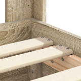 Bed Frame with Storage and Headboard Sonoma Oak 90 x 190 cm - Extra Image