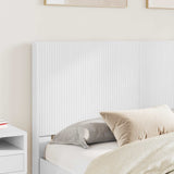 Bed Frame with Storage and Headboard White 150 x 200 cm - Side View