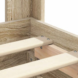 Bed Frame with Storage and Headboard Sonoma Oak 180 x 200 cm - Extra Image