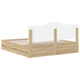 Bed Frame with Drawer Sonoma Oak 180 x 200 cm Engineered Wood - Extra Image