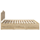 Bed Frame with Drawer Sonoma Oak 180 x 200 cm Engineered Wood - Extra Image