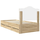 Bed Frame with Drawer Sonoma Oak 90 x 190 cm Engineered Wood - Extra Image