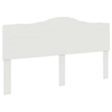 Bed Frame with Headboard White 180 x 200 cm Engineered Wood - Close-Up Angle