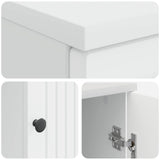 Desk with Shelf White 142.5 x 50 x 75 cm Engineered Wood