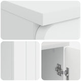 Desk with Shelf White 142.5 x 50 x 75 cm Engineered Wood
