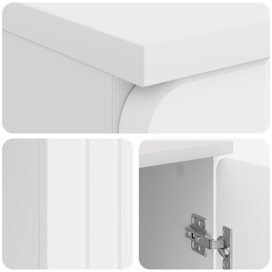 Desk White 142.5 x 50 x 75 cm Engineered Wood