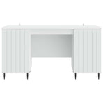 Desk White 142.5 x 50 x 75 cm Engineered Wood