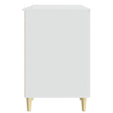 Desk White Engineered Wood 142.5 x 50 x 75 cm - 45-Degree Angle