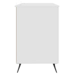Desk White 142.5 x 50 x 75 cm Engineered Wood