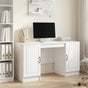 Desk White 142.5 x 50 x 75 cm Engineered Wood