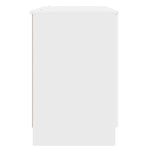 Desk White 142.5 x 50 x 75 cm Engineered Wood