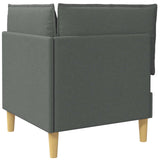 Corner Sofa with Storage Dark Grey Fabric
