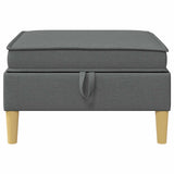 Sofa with Storage Fabric - Top-Down View