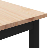 Coffee Table Natural 40 x 40 x 36 cm Solid Pine Wood - Close-Up Angle