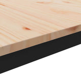 Coffee Table Natural 40 x 40 x 36 cm Solid Pine Wood - Low Angle