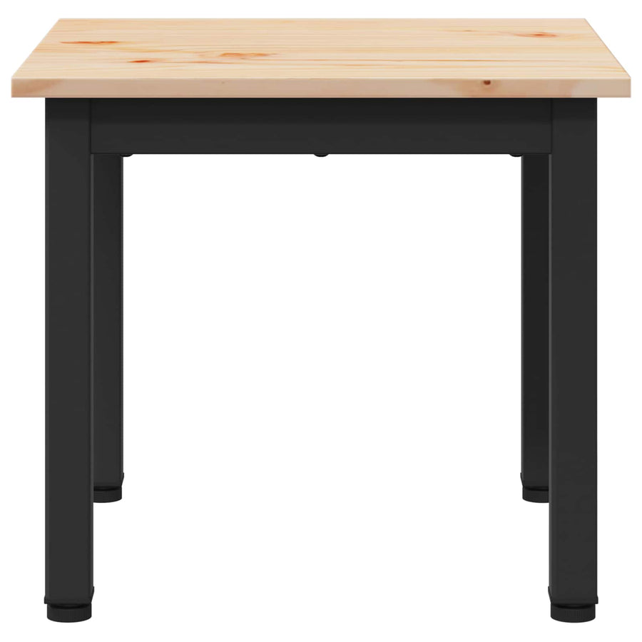 Coffee Table Natural 40 x 40 x 36 cm Solid Pine Wood