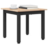 Coffee Table Natural 40 x 40 x 36 cm Solid Pine Wood - Side View