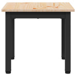 Coffee Table Natural 40 x 40 x 36 cm Solid Pine Wood