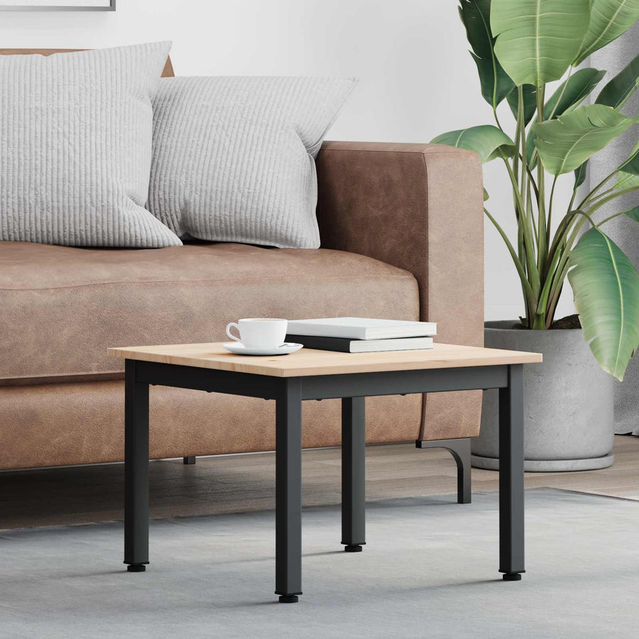 Coffee Table Natural 50 x 50 x 36 cm Solid Pine Wood
