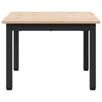 Coffee Table Natural 50 x 50 x 36 cm Solid Pine Wood