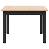 Coffee Table Natural 50 x 50 x 36 cm Solid Pine Wood - 45-Degree Angle