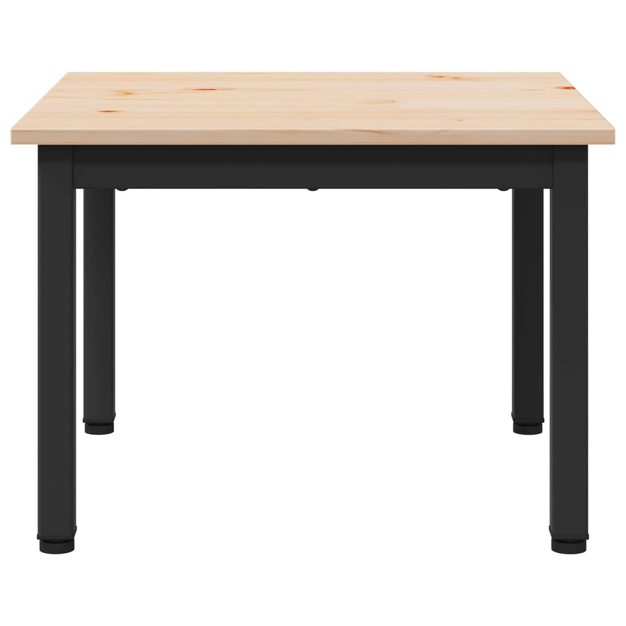 Coffee Table Natural 50 x 50 x 36 cm Solid Pine Wood