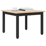 Coffee Table Natural 50 x 50 x 36 cm Solid Pine Wood - Side View