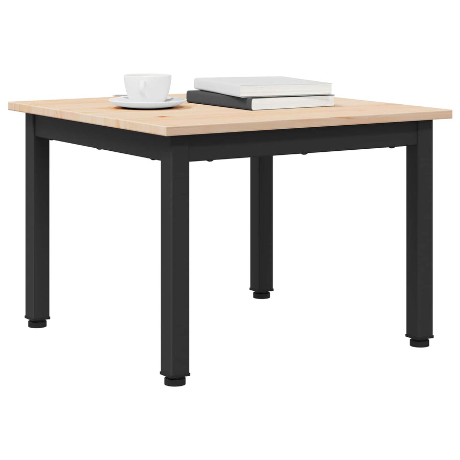 Coffee Table Natural 50 x 50 x 36 cm Solid Pine Wood