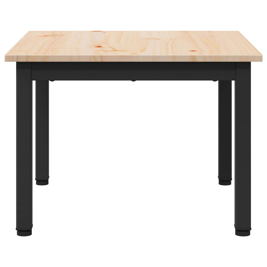 Coffee Table Natural 50 x 50 x 36 cm Solid Pine Wood